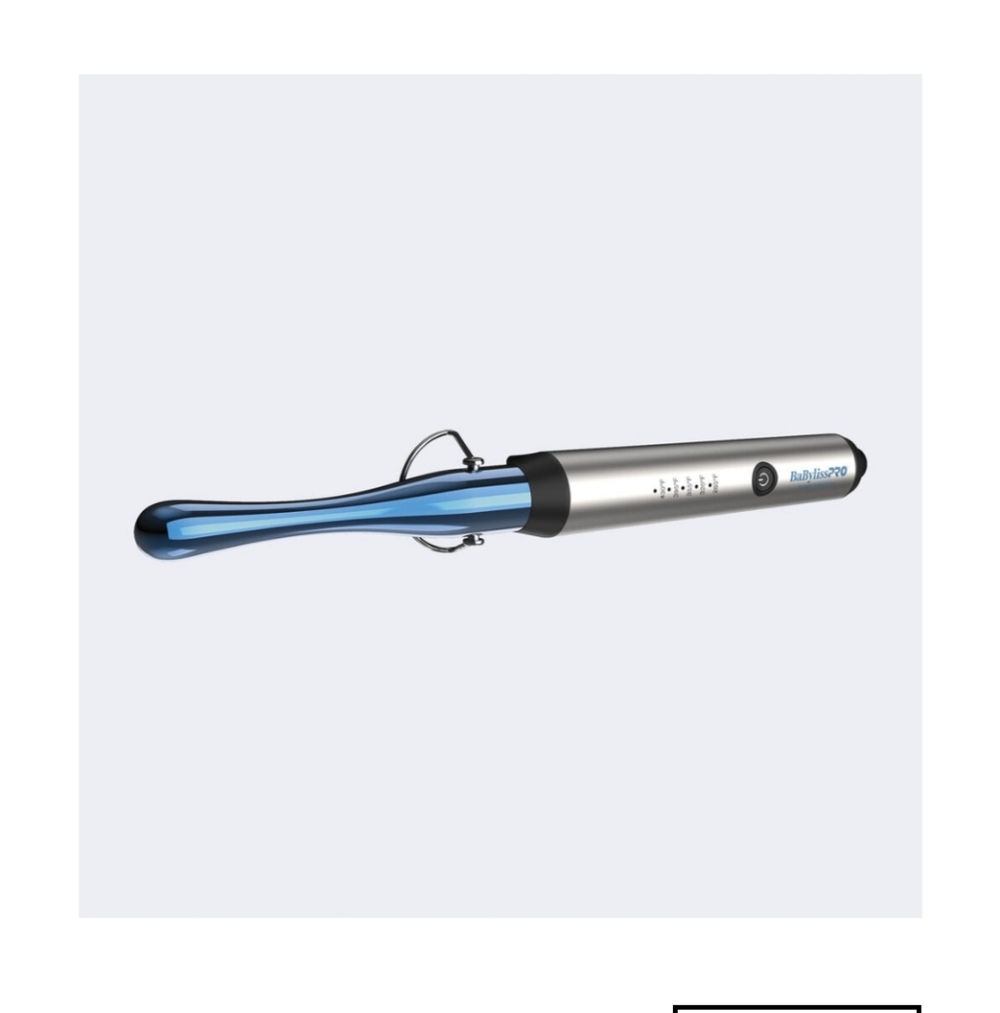 BaBylissPRO Nano Titanium Reverse Taper Curling Wand - Blue and Silver - Picture 3 of 4